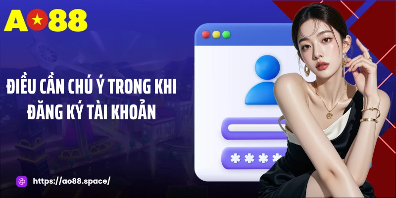 Điều cần chú ý trong khi đăng ký tài khoản